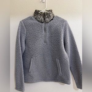 Very soft, comfy, warm pullover.
